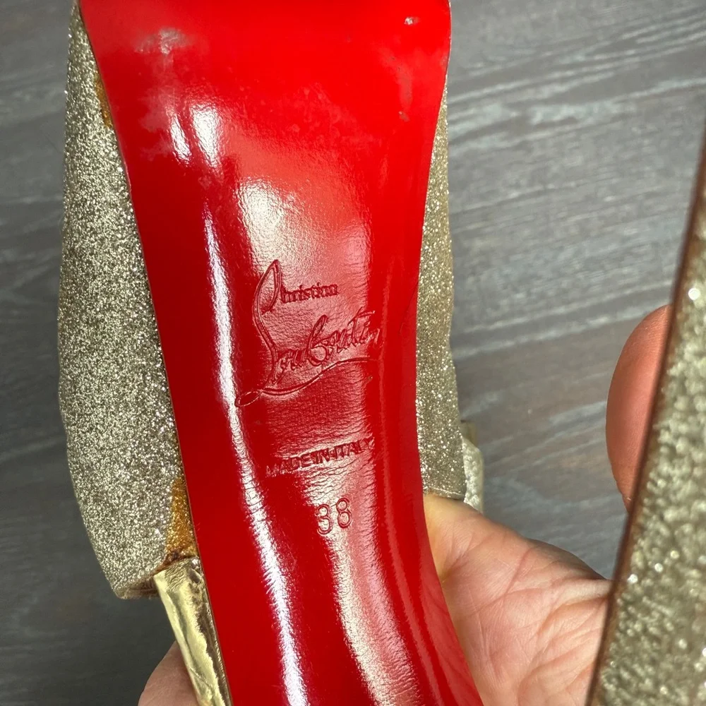 Christian Louboutin Exagona 160 Glitter Heel